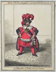 Maniac रेविंग्स, या लिटिल बोनी एक मजबूत फ़िट, 1805 (हाथ से रंगीन नक़्क़ाशी) में